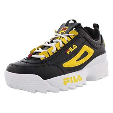 Imagem de Fila Kids Disruptor Ii Tênis grande, Black/Lemo/White, 3.5