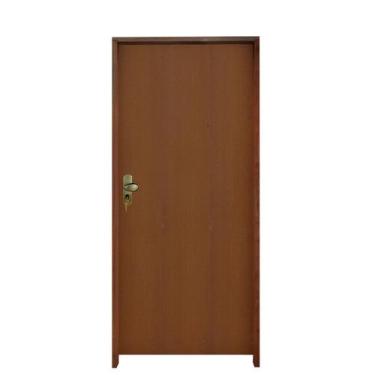 Imagem de Kit Porta Madeira Lisa Padrão Imbuia 92 x 2.10 Batente Tauari 14cm Fec