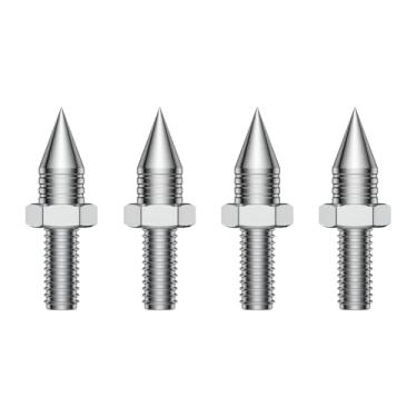 Imagem de Tertullus Picos de alto-falante M6 4 peças de pés de suporte de isolamento de vibração (sem almofada de ponta) para alto-falante, subwoofer, amplificador, leitor de CD DVD (M8)