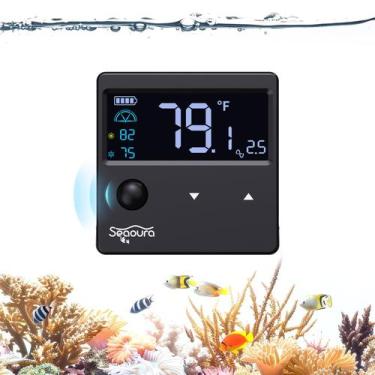 Imagem de Termômetro de aquário digital SEAOURA com sensor de movimento