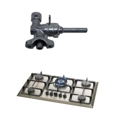 Imagem de Registro Ramal Sr Encaixe Cooktop Fischer 5 Bocas Inox 23678