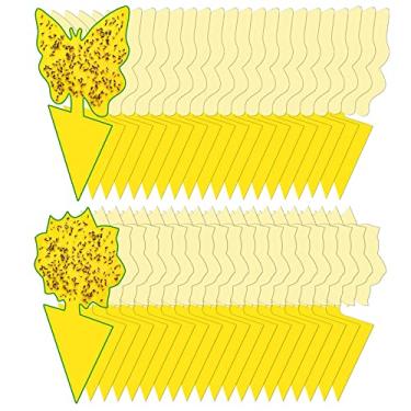 Imagem de Pacote com 40 armadilhas para mosquitos para fungos em casa, armadilhas para fungos, armadilhas para moscas de frutas para ambientes internos para mosquitos, armadilhas adesivas amarelas para