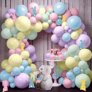 Imagem de KatchOn, Pastel Balloons Garland Kit - Huge, Pack of 130 | Pastel Rainbow Balloon for Birthday Party Decorations | Easter Balloon Arch Kit for Easter Decorations | Unicorn birthday decorations