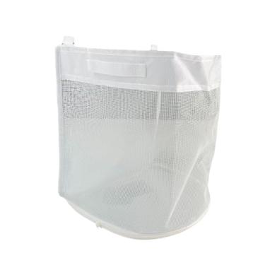 Imagem de Luwecf Organizador de brinquedos para banho de bebê, suporte para brinquedos de banheira para banheiro, pendurado na parede, portátil com alças, cesta grande