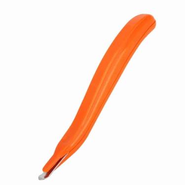 Imagem de Removedor de grampo, ferramenta de borracha para escola, escritório, casa (laranja)