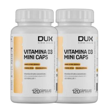 Imagem de Kit 2X Vitamina D3 Colecalciferol 2000 Ui 120 Caps - Dux - Dux Nutriti