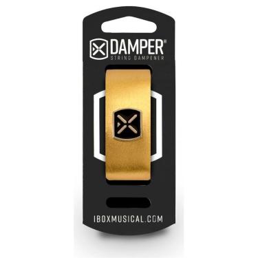 Imagem de Damper Em Couro Legitimo E Tag Em Metal Dourado Metalico