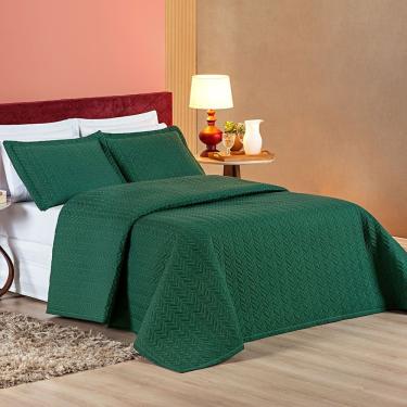 Imagem de Cobre Leito Mistral King Dupla Face 3 Peças - Esmeralda