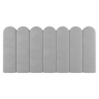 Imagem de Painel Cabeceira Cama Box Casal Queen Size Lana 160cm Suede Cinza Claro - Abmaza