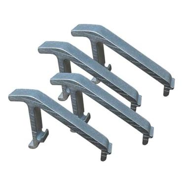 Imagem de Kit Suporte para Freezer Vertical, 8 Peças, Alumínio, Compatível com Metalfrio/Gelopar/Refrimate, para Grade Prateleira Divisória