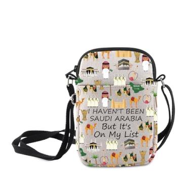 Imagem de MNIGIU Bolsa tiracolo Símbolos da Arábia Saudita "I Haven't Been Saudi Arabia But It's On My List", I Haven't Been Saudi Arabia But It's on My List