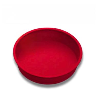 Imagem de Forma De Silicone 24 CM Assadeira De Silicone Para Bolo Torta Pudim Redonda Forma Para Forno Geladeira Freezer E Air Fryer