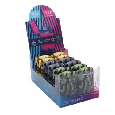 Imagem de Isqueiro Zengáz Camuflado ZL 3A com 12 Unidades