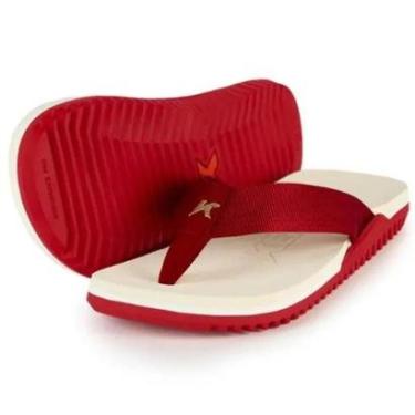 Imagem de Sandália Chinelo Kenner NK6 Branco e Vermelho DFZ-28-Masculino