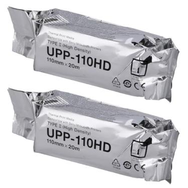 Imagem de YABOYUGO Papel Para Ultrassom Upp-110Hd, 2 Rolos De Filme/Mídia Impressão Térmica Alta Densidade, 110 Mm X 20 M