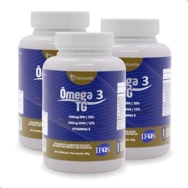 Imagem de Ômega 3 TG Selo IFOS 540mg EPA e 360mg DHA com Vitamina E (3 und. 360 cápsulas)