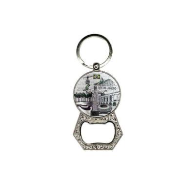 Imagem de Chaveiro Metal Abridor de Garrafa Personalizado Lembrança Rio de Janei