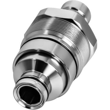 Imagem de Acoplador rápido 7246799 AT406474 macho hidráulico de face plana compatível com Bobcat 753 763 773 863 864 883 A770 Johnn Deeree 318E 319E 320E, 47396760 373-6967 V1311 -77140