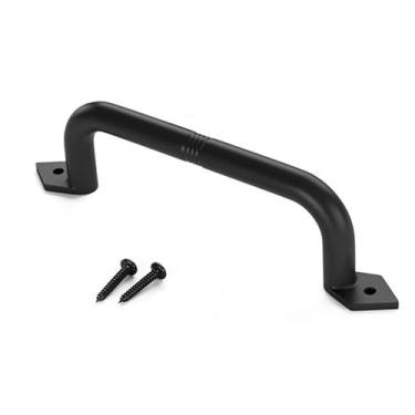 Imagem de IEUDNS Puxador de porta de celeiro, ferragens rústicas para portas de armários, portões internos, puxador de porta deslizante de celeiro para portas de