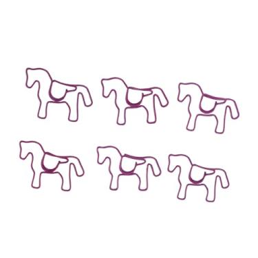 Imagem de Generic Clipes de Papel de Metal, Caixa Transparente Caixa Engraçada Fichas de Marcadores Elegantes -Efeito Decorativo do Material de Ferro de Ferro 100 Peças para Documentos de Documentos (Roxo