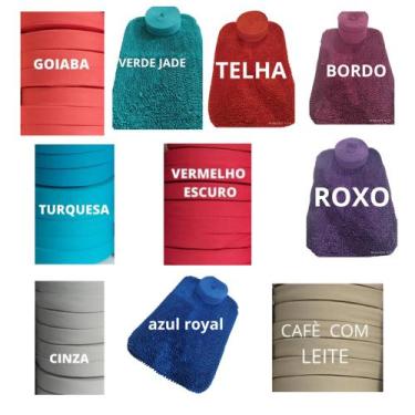 Imagem de Tapete Personalizado de Frufru Para Porta Kit 10 Peças 60X40 Atacado -