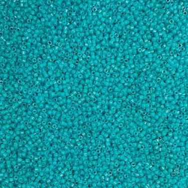 Imagem de Miyuki Delica 11/0 contas de semente - contas de vidro a granel 5 gramas e tamanho 1,6 mm 1000 peças contas de semente de vidro turquesa (DB658)