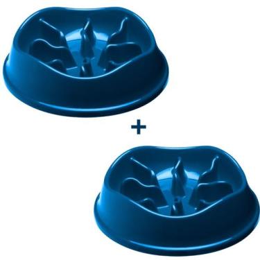 Imagem de Kit 2 Potes Comedor Interativo Lento Cachorro Pet 350ML - Stark Pet, A