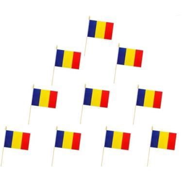 Imagem de Bandeiras da Europa, mini bandeira europeia pequena bandeira, para festas, lojas e bares, decorações ao ar livre, bandeira temática de país europeu 29 países para escolher (Romênia)