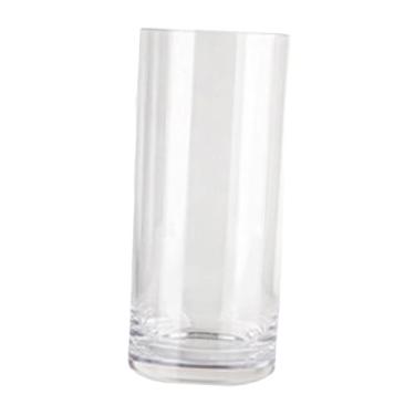 Imagem de Fenteer Vaso de cilindro acrílico plantas decorativas buquê minimalista vaso de flores cilíndrico para sala de jantar mesa sala de estar decoração