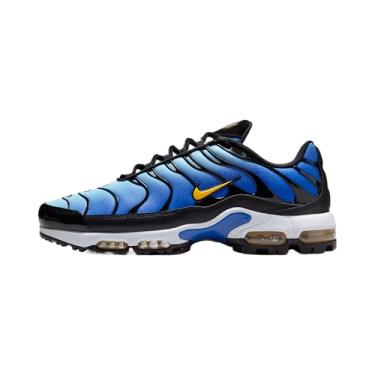 Imagem de Nike Tênis de golfe Air Max Plus (FZ4150-001, preto/dourado/vermelho/branco), Azul hiper/azul celeste/azul marinho/ouro infinito, 43