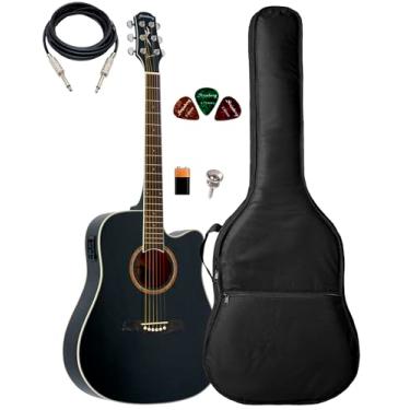 Imagem de Violão Strinberg London Le30c Preto + Capa Acolchoada