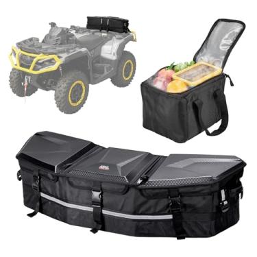 Imagem de KEMIMOTO Bolsa de carga ATV atualizada, caixa de ferramentas para quadriciclo dianteiro/traseiro, 50L, compatível com Can-am X3, Outlander Renegade 500 800 570 850 650 1000 MAX 500 (preto)