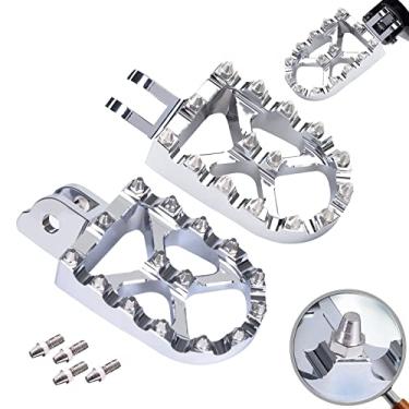 Imagem de Sresk Apoios De Pé Ajustáveis Para Motocicleta M8, Acessórios Compatíveis Com Harley Low Rider S/St/Street Bob/Fat Bob/Sport Glide/Softail Slim 2018-2024/Para Honda Xr150L/Para Yamaha Tw200, Cromado