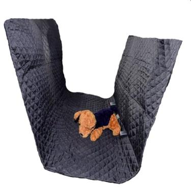 Imagem de Capa Protetora para Banco de Carro, Impermeável Universal, Dianteiro e Traseiro, Unidade e Kits de 2 e 3 Peças, Microfibra Matelada (Preto, Traseiro Padrão)