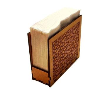 Imagem de Porta Guardanapo Em Mdf - Kit 5 Unidades