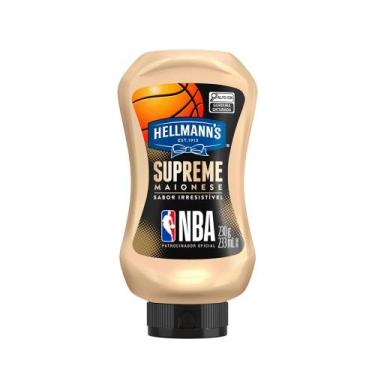 Imagem de Maionese Supreme NBA Squeeze Hellmann's  230g - Hellmanns