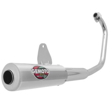 Imagem de Escapamento Escape Gemoto Racing Strada / Aero 1988 - 2002 Cromado Pon