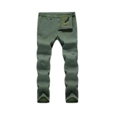 Imagem de Calça Masculina de Lã Impermeável e Quente para Inverno - Ideal para C