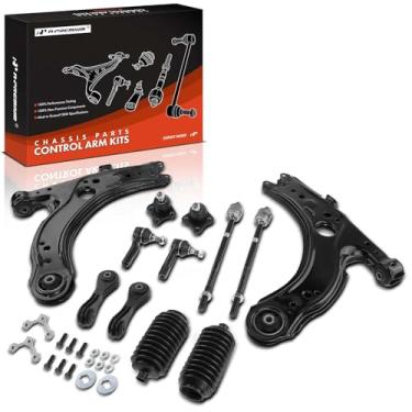 Imagem de A-Premium Conjunto Premium De 12, Barra Estabilizadora Dianteira, Articulação Esférica, Interna E Externa, Compatível Com Volkswagen Jetta 2001-2005, Golf 2003-2005, Fusca 2001-2007