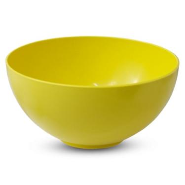 Imagem de Conjunto Com 20 Bowls de 380ml Tigelas Plástico Cores Vivas Colorido Sobremesa Sopa Caldos Sorvete (Amarelo)