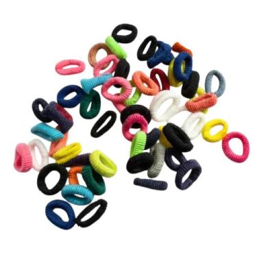 Imagem de kit 300un Xuxinha rabico mini de cabelo colorida infantil - Genérica