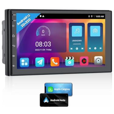 Imagem de Central Multimídia Android 13, Central Multimídia Automotivo, Multimídia Automotivo, Slim, Tela Ips 7” Full Touch, 2/32gb, Usb, Aux, Bluetooth, Carplay E Android Auto Conectividade Com Ou Sem Fio