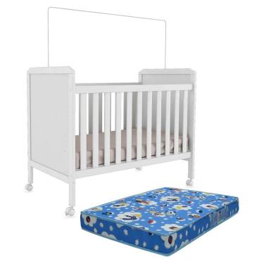 Imagem de Berço Americano Cloe 2 em 1 com Colchão Baby Physical - Móveis Peroba