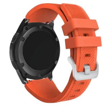 Imagem de Pulseira 20mm Silicone Confort para Relógio Digital A7 Poolsy, Laranja