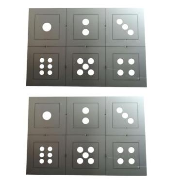 Imagem de Kit de prática de soldagem, placas de treinamento de aço de 24 peças, cupons de fabricação MIG, dados quadrados de 6,75 cm