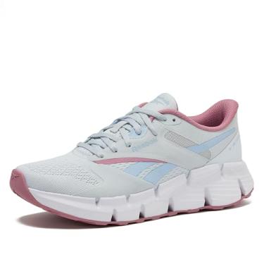 Imagem de Reebok Zig Dynamica 5 feminino, Lua/branco/rosa empoeirado, 38