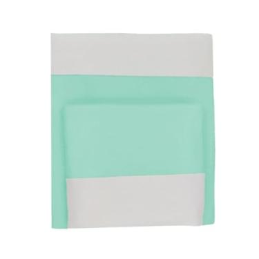 Imagem de Jogo de Lençol 3 Peças Mini Berço Malha 100% Algodão Verde Arrumadinho Enxovais