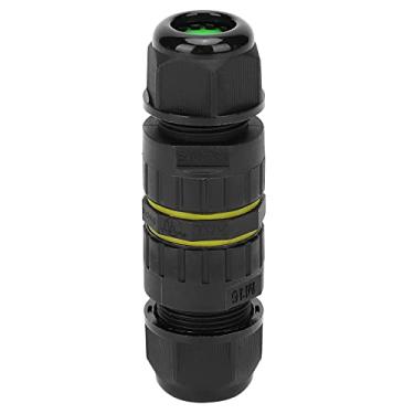 Imagem de Conector à Prova d'água IP68, M16-3P IP68 0,5~1,5 mm² Conector de Cabo Elétrico à Prova d'água Junta de Fio Externa de 3 Núcleos Nylon PA66, Acessórios de Conduíte (7-10mm)