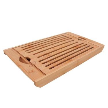 Imagem de Migalheira e bandeja em bambu natural 37cm - Yoi, BAMBU