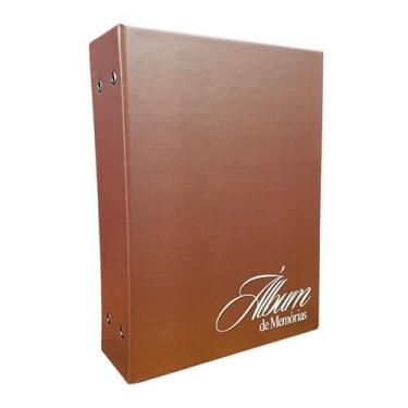 Imagem de Álbum de Fotos 500 Fotos 10x15 TudoPraFoto, Marrom